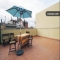 Romslig terrasse.