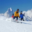 Skifahrer beim Wintersporturlaub in �sterreich